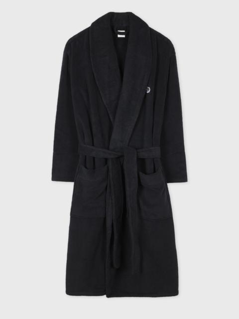 Black Zebra Logo Towelling Dressing Gown