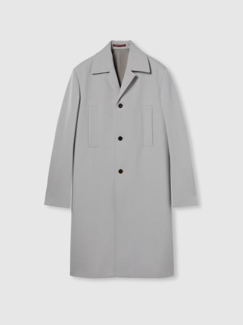 Single-breasted wool coat