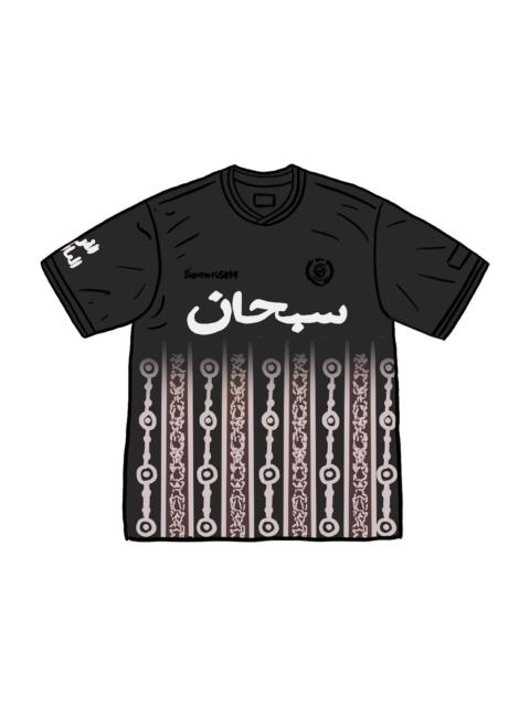Supreme Arabic Logo Soccer Jersey Black