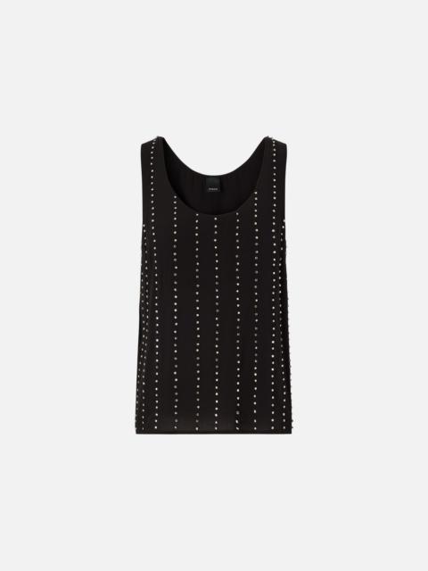 VEST TOP WITH JEWEL STRIPES