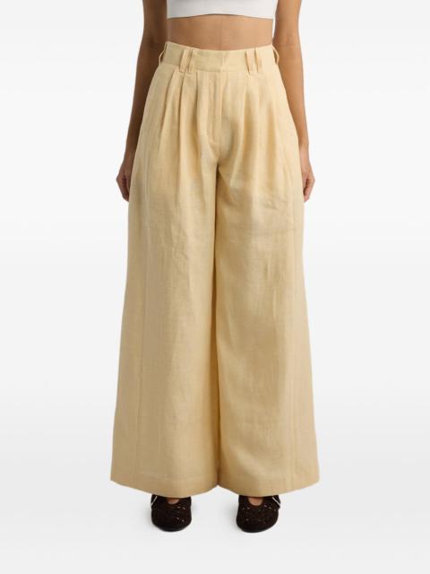 Parker pleated palazzo pants