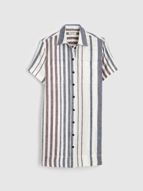 Relaxed Mini Shirtdress in 100% Linen