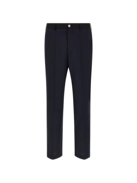 two-tone tailored trousers