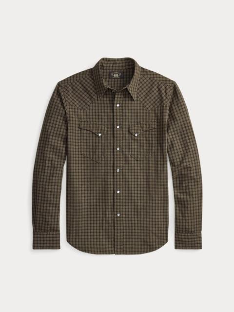 Slim Fit Checked Western Shirt