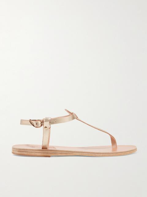 Lito Metallic Leather Sandals