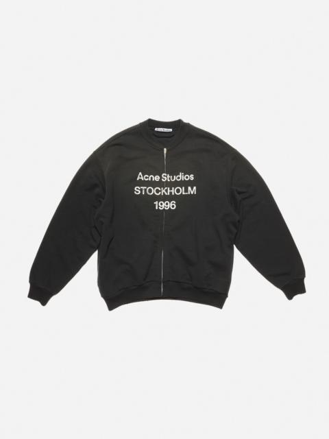 Zip sweater logo - Black
