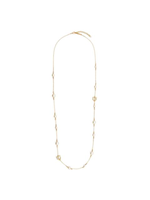 Gancini-charm rolo-chain  necklace