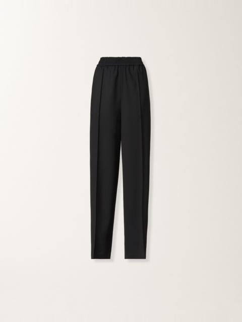 Jogger trousers in bi-stretch fresco wool