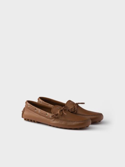 Leather driving shoe