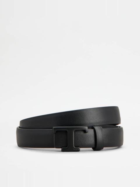 ベルト TOD'S REVERSIBLE T TIMELESS BELT Man MULTICOLOUR T Timeless Reversible Belt in Leather