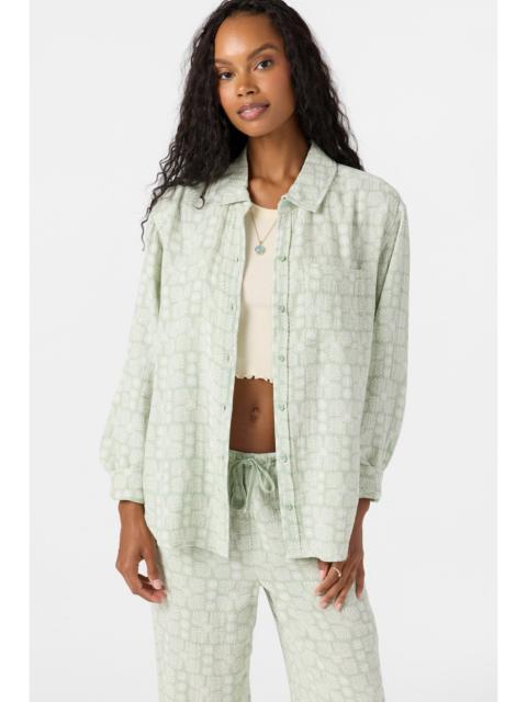 Leni Relaxed Geo Long Sleeve Top