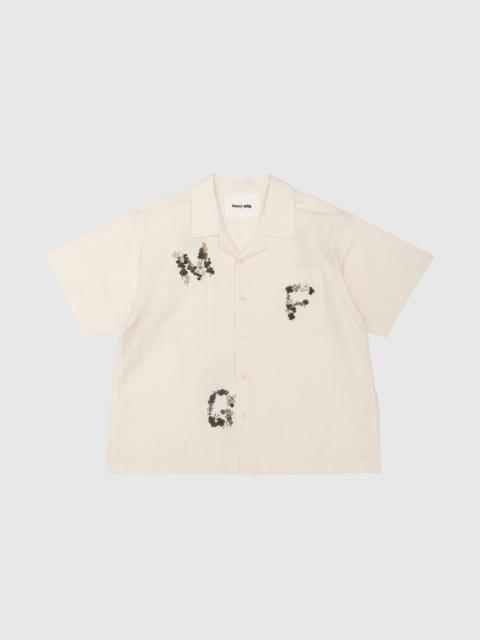 GREETINGS S/S SHIRT "CLOVER EMBROIDERY"