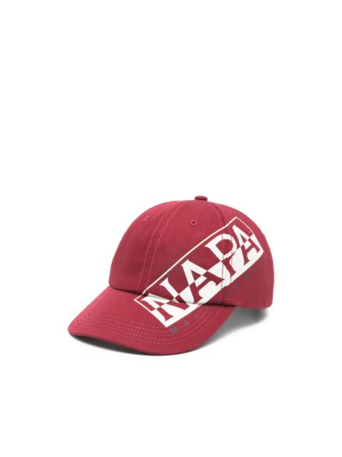 logo-print baseball cap