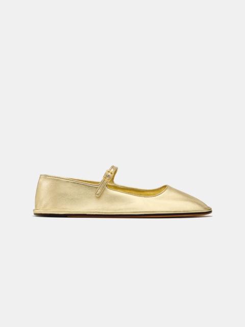 SALOMÉ MARY JANE IN WASHED GOLD NAPPA