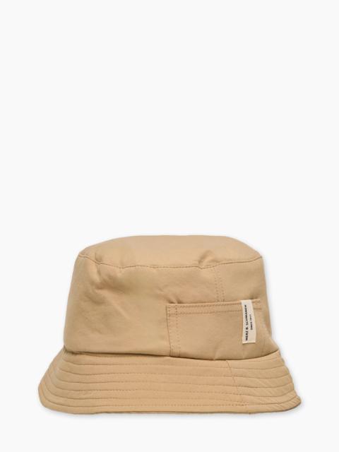 MERZ B. SCHWANEN BH03 COTTON POPLIN BUCKET HAT KHAKI