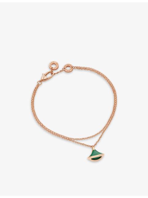Divas’ Dream 18ct rose-gold and malachite bracelet
