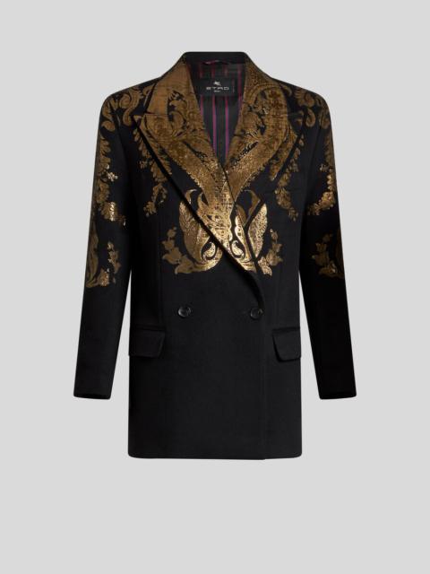 METALLIC-PRINT JACKET