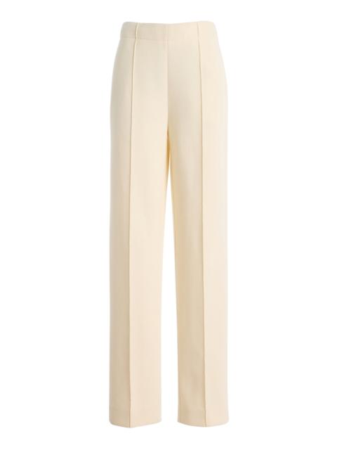 Zee Scuba Straight-Leg Pants ivory