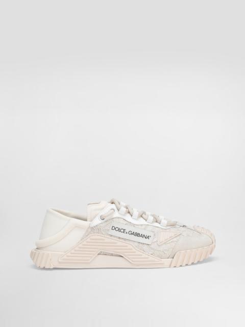 Mixed-materials NS1 slip-on sneakers