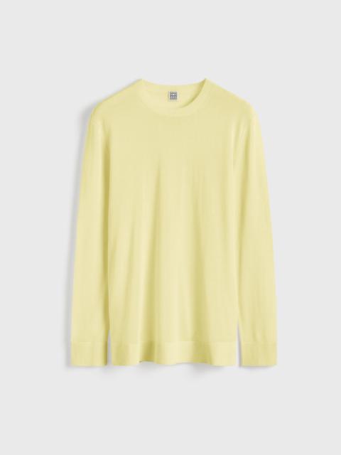 Long-sleeve tee knit straw