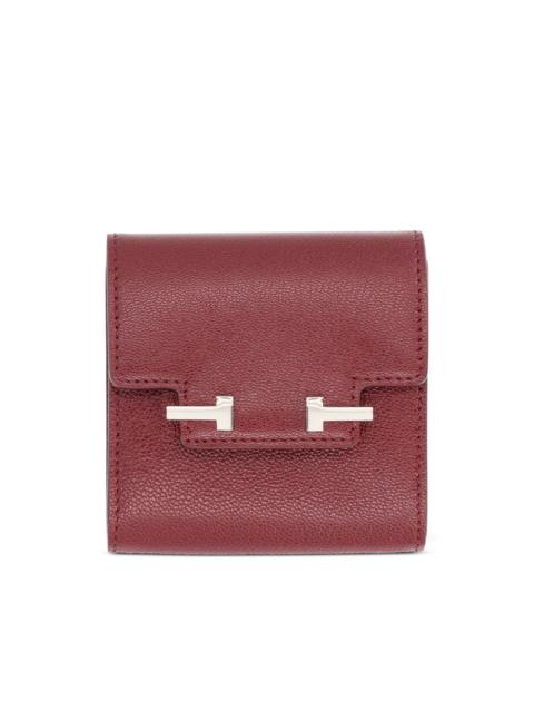 T-bar leather wallet