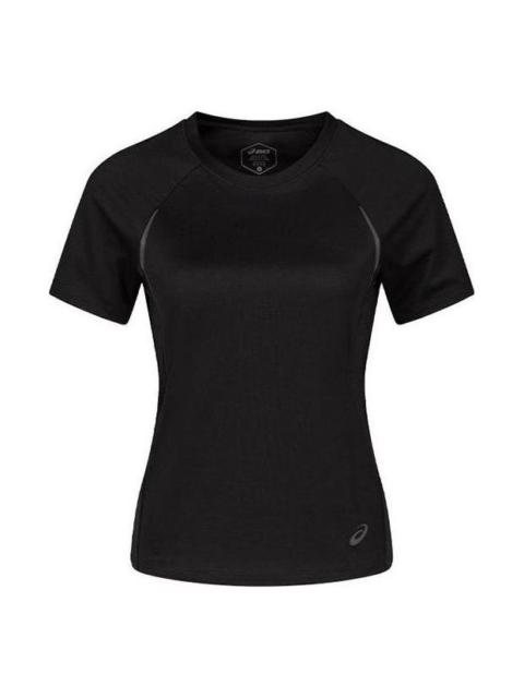 (WMNS) ASICS LITE-SHOW Short Sleeved Running Top Asia Sizing 'Performance Black' 2012D050-001