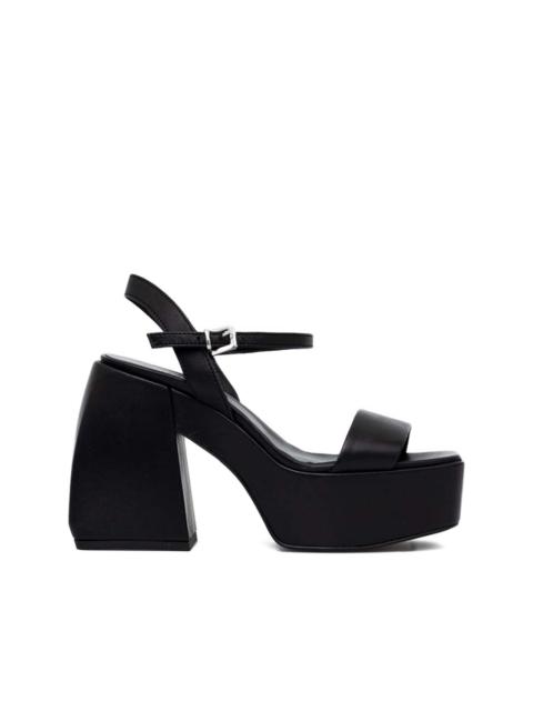 120mm platform heeled sandals