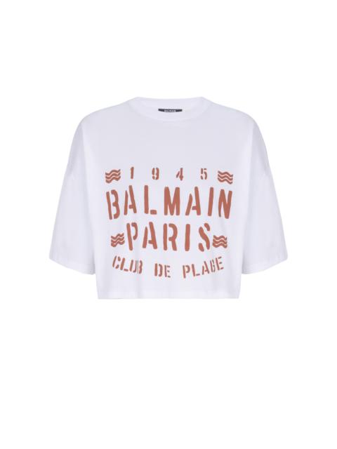 T-shirt with Balmain Plage print