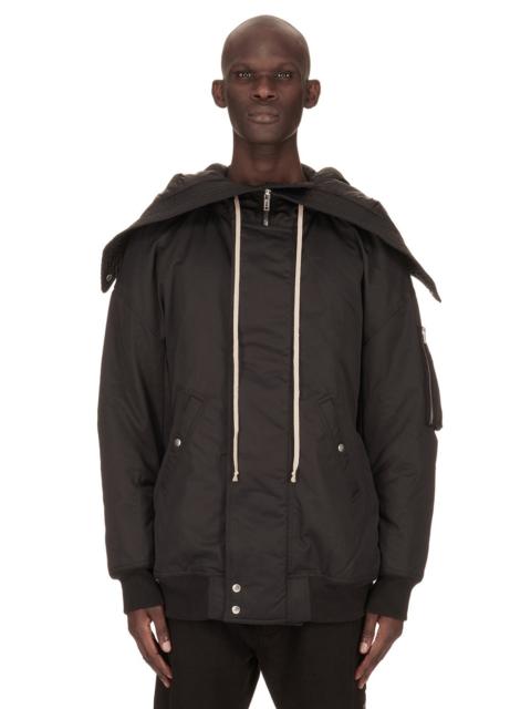 hooded bomber jacket