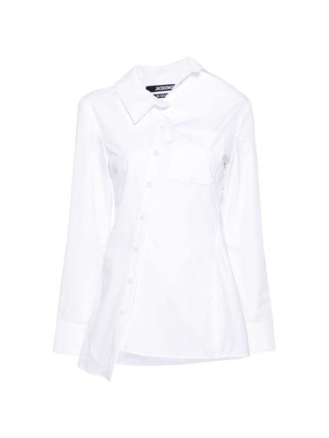 JACQUEMUS La Chemise Pablo cotton shirt | REVERSIBLE