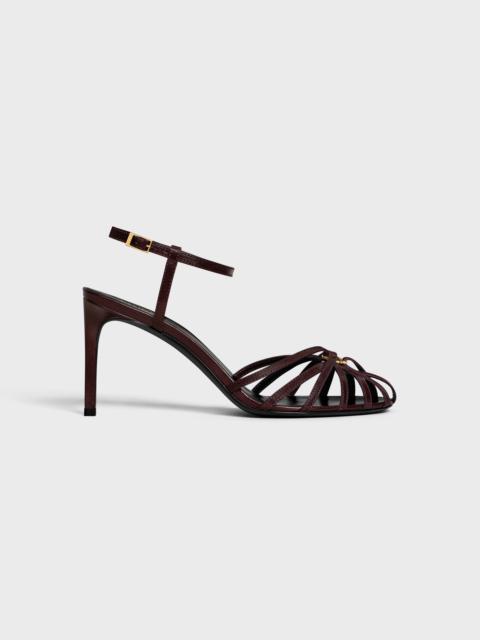 【SS25＊日本未入荷】Triomphe Sandal CELINE TRIOMPHE SANDAL IN LAMBSKIN - BLACK | CELINE