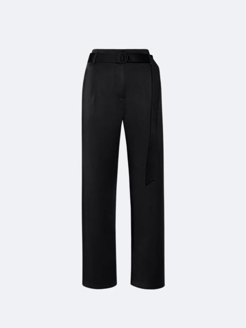 Satin Belted Cropped Pant