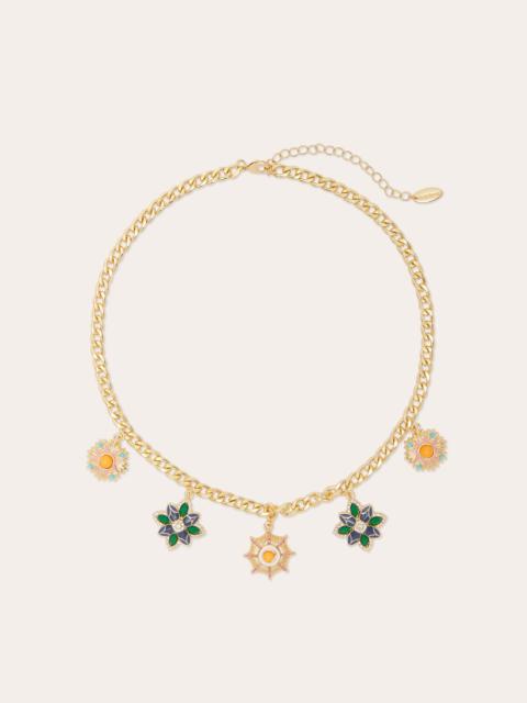 Camila Flower Charm Necklace