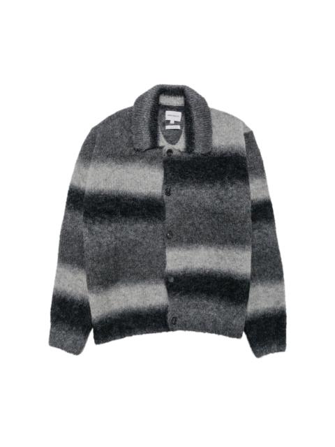 Erik Gradient Alpaca Wool Jacket Charcoal Melange