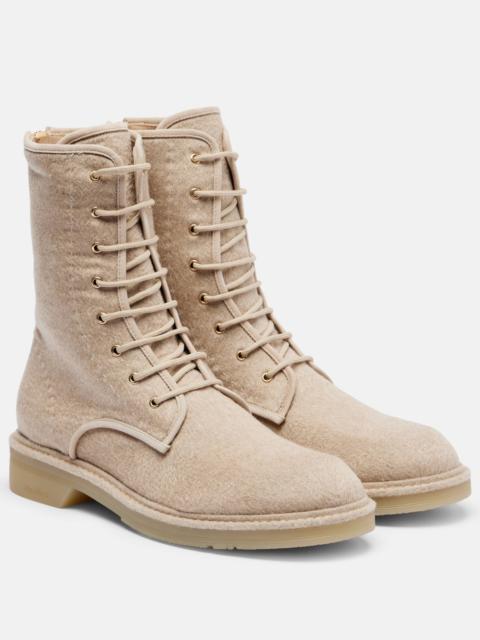 Baker cashmere combat boots