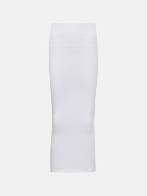 Cutout technical midi skirt