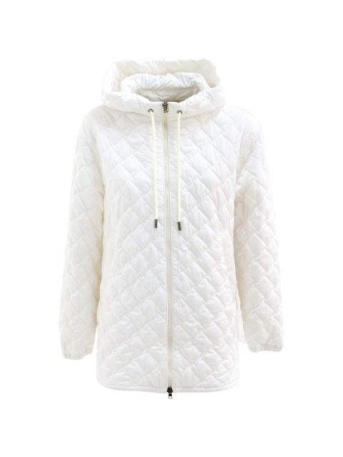 hooded quilted jacket