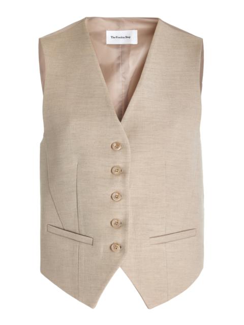 Gelso Woven Waistcoat neutral