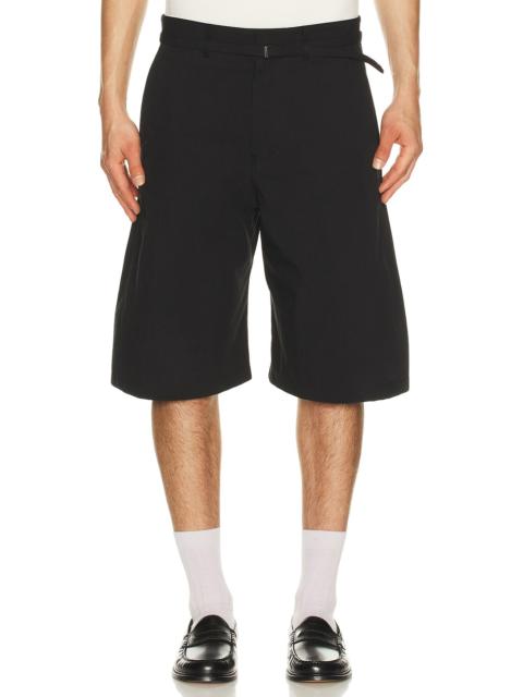 Belted Curved Shorts