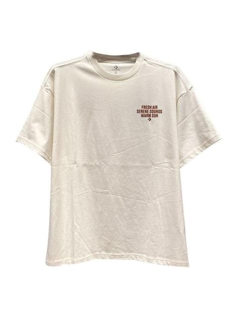 Converse Word Chevron Logo T-Shirt 'Beige' 10025852-A02