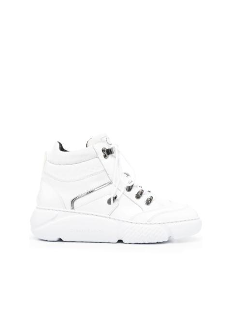 lace-up leather ankle boots