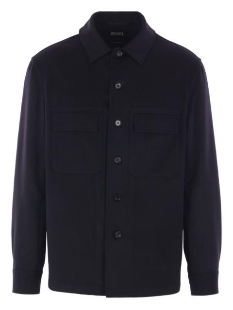 cashmere buttoned shirt