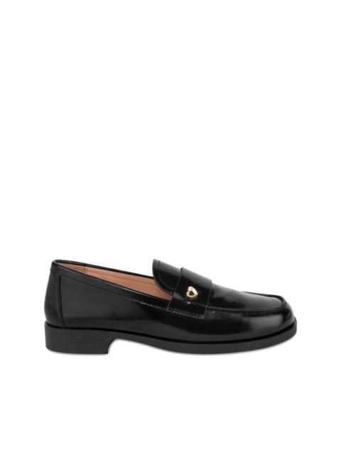 heart detail loafers