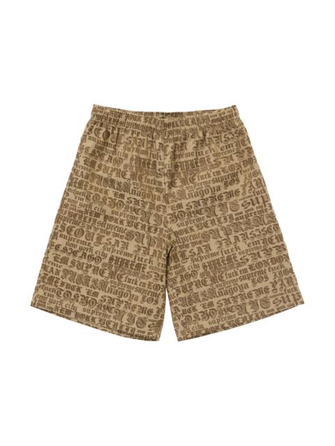 Supreme Cities Jacquard Short Tan