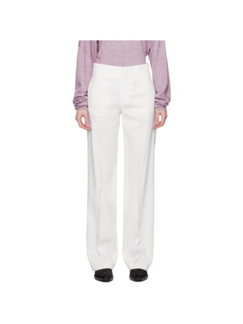 White Scarly Trousers