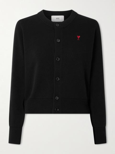 Embroidered Wool Cardigan