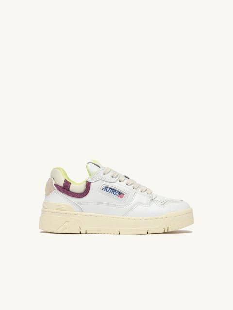SNEAKERS CLC LOW IN WHITE AND FIRENZE LEATHER