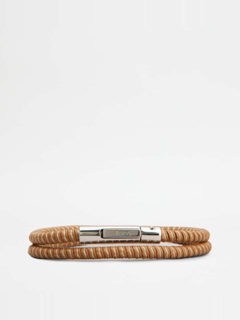 MYCOLORS BRACELET IN LEATHER - BROWN