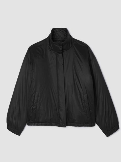 Eggshell Recycled Nylon Stand Collar Jacket