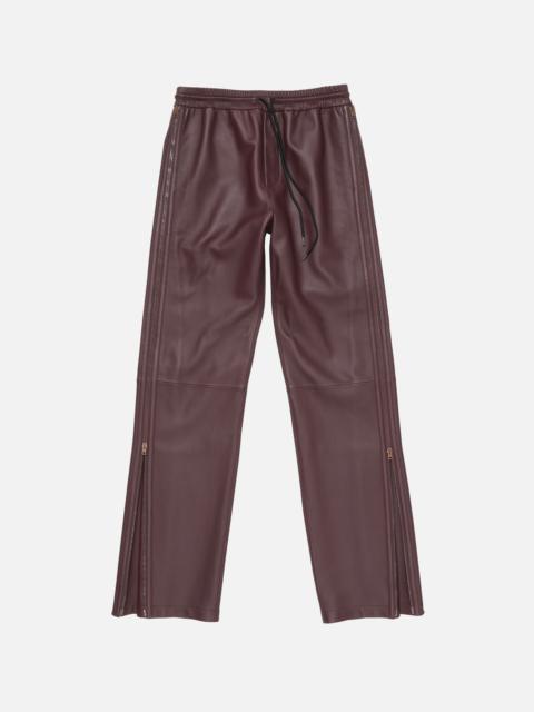 Leather trousers - Burgundy